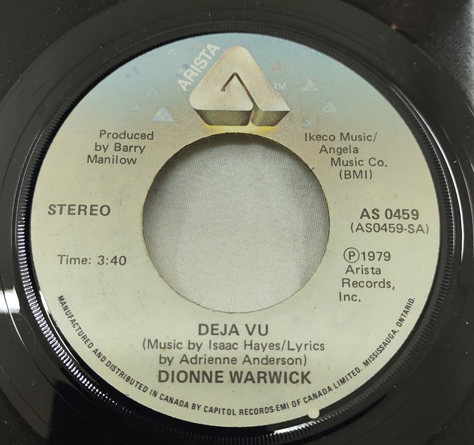 Dionne Warwick - Déjà Vu / All The Time 7" Vinyl 45 RPM (AS 0459)