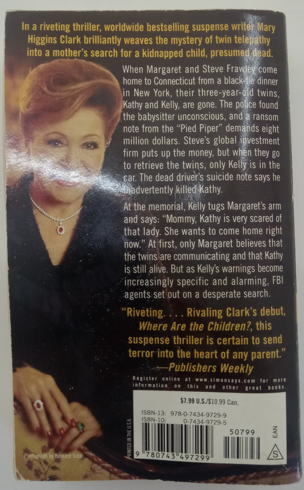 Two Little Girls in Blue by Mary Higgins Clark – G+ Suspense Thriller