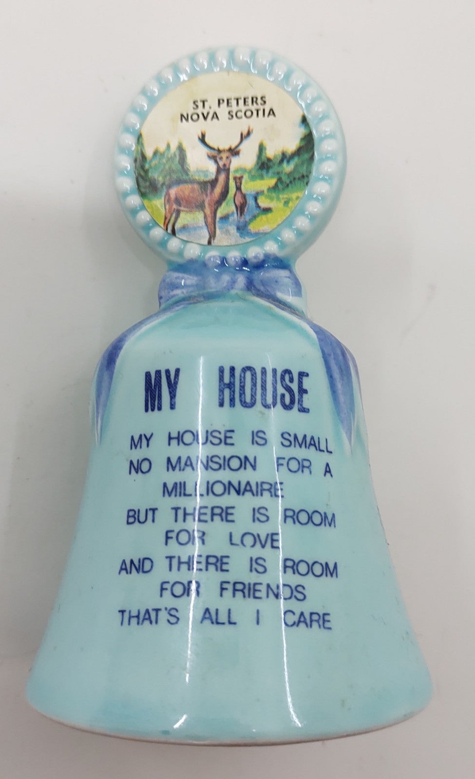 Vintage St. Peters Nova Scotia My House Poem Bell