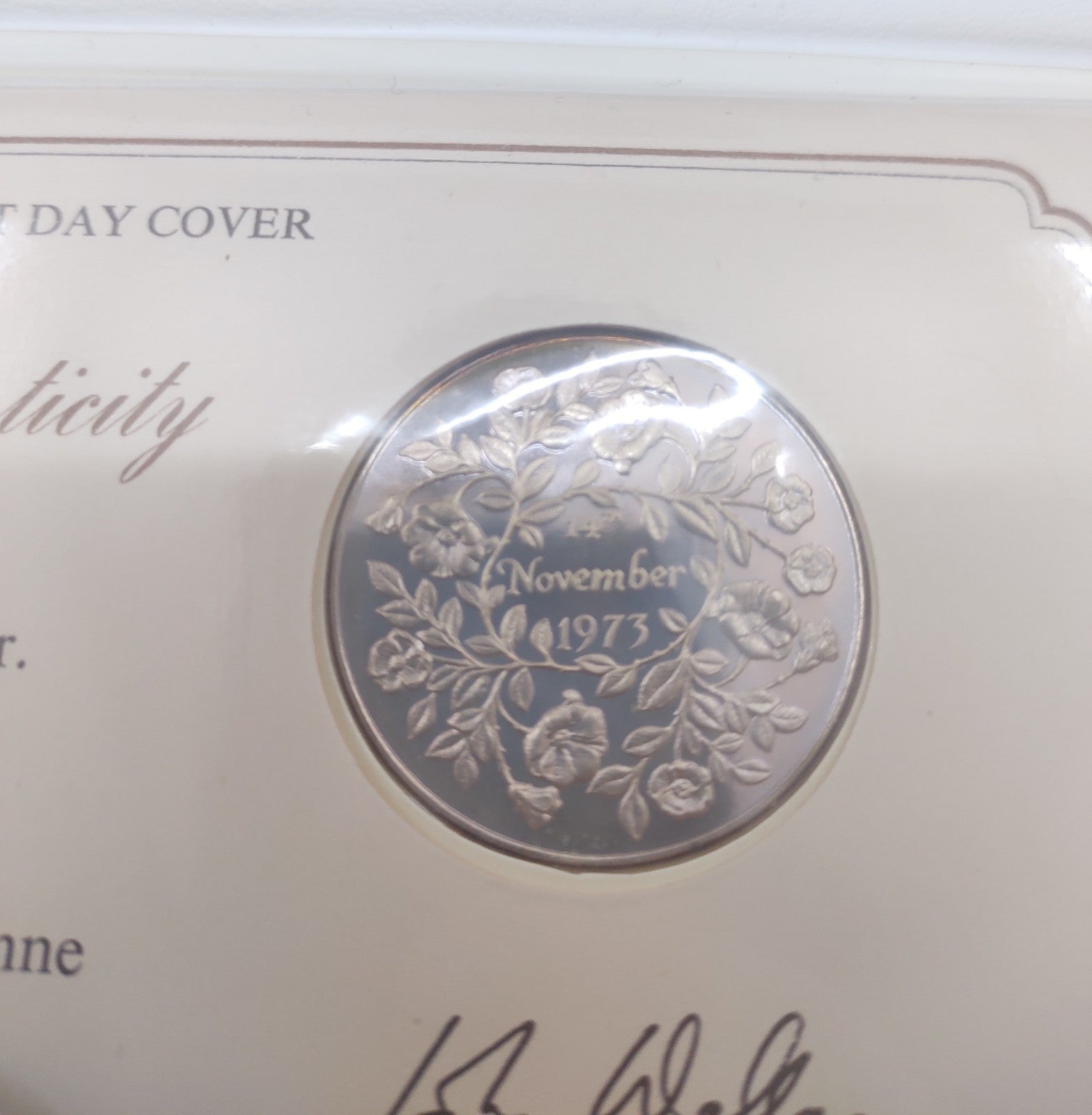 1973 Royal Wedding Medallic First Day Cover - Princess Anne & Mark Phillips