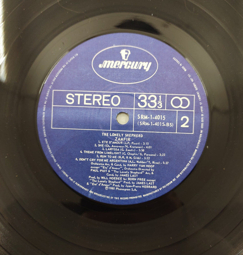 Zamfir - The Lonely Shepherd LP Mercury SRM-1-4015 Europe 1980 James Last