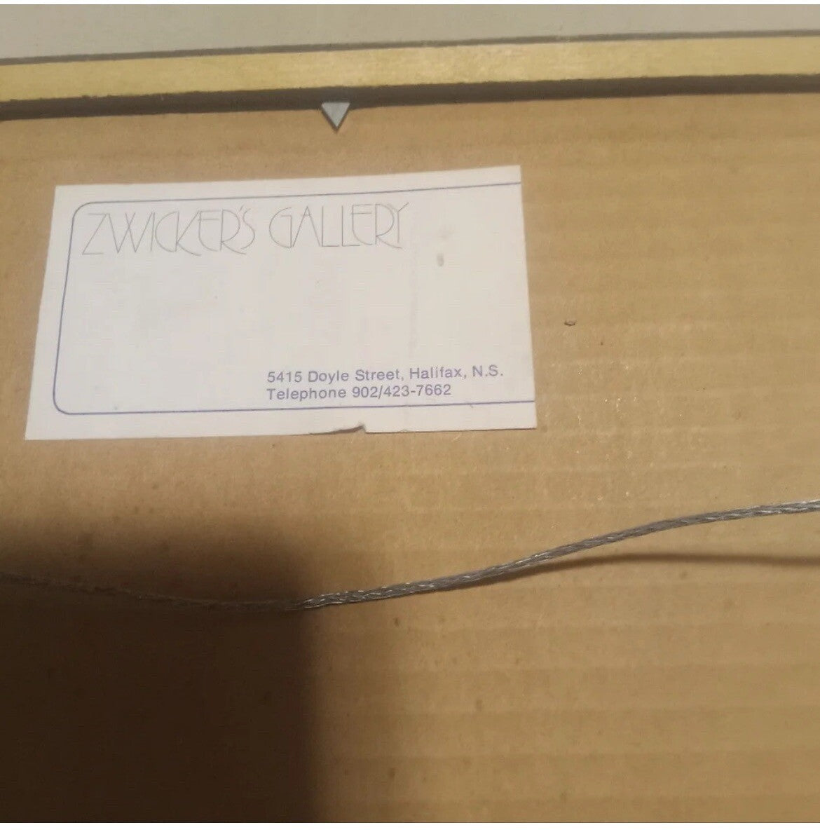 Gold Metal Framed Abstract Watercolor Painting – Elegant Wall Art Living Decor