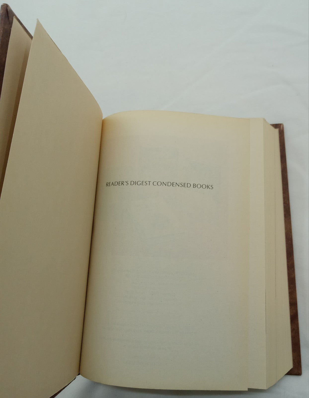 1988 Reader's Digest Condensed 1st Ed HC Leather Gilt Vtg NM Fiction