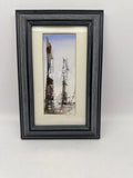 Cathy Poole Original Watercolour “Birches” Framed 6x9 Maritime Artist