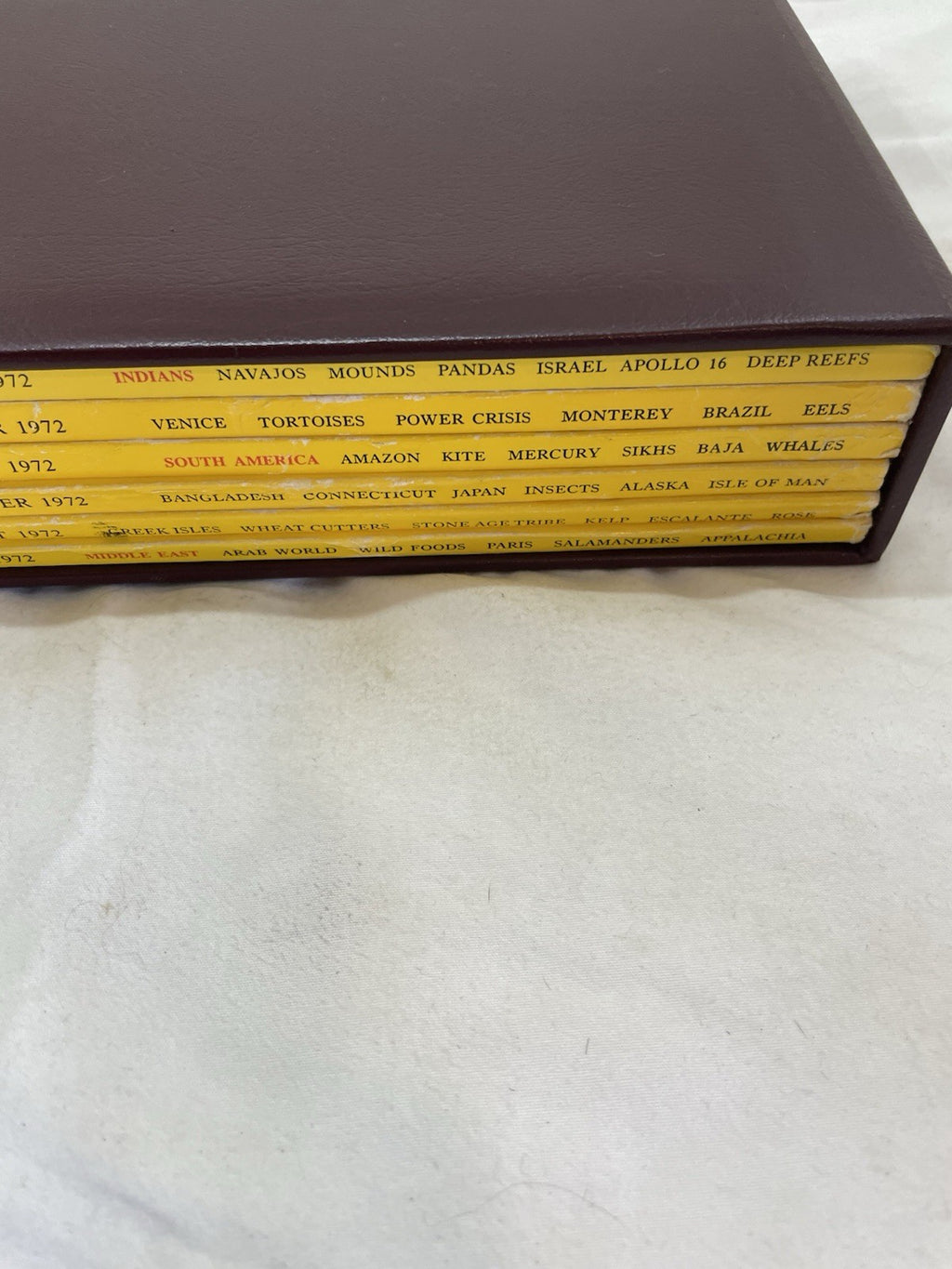 Nat Geo Jul–Dec 1972 Slipcover Lot | Classic, Illustrated, Travel Set