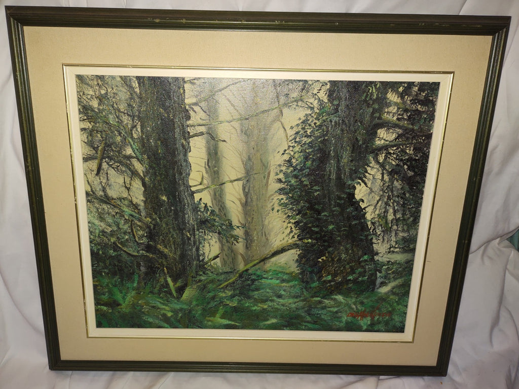 Dan Mackenzie Forest Landscape Oil Painting Original Canadian Art