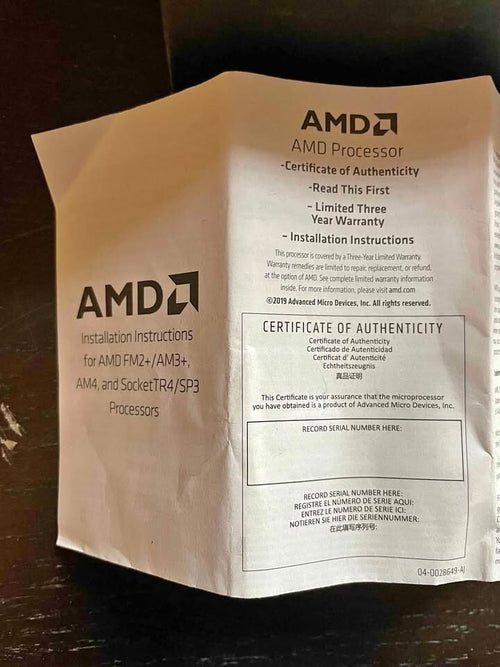 AMD Processor CPU Cooler – Efficient Thermal Cooling Fan for Desktop PCs