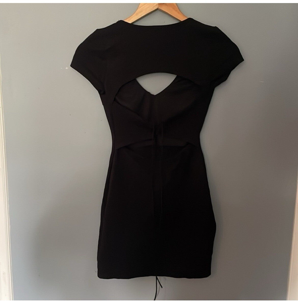 Women's Black Mini Lace-Up Bodycon Dress Size XS – Clubwear VG