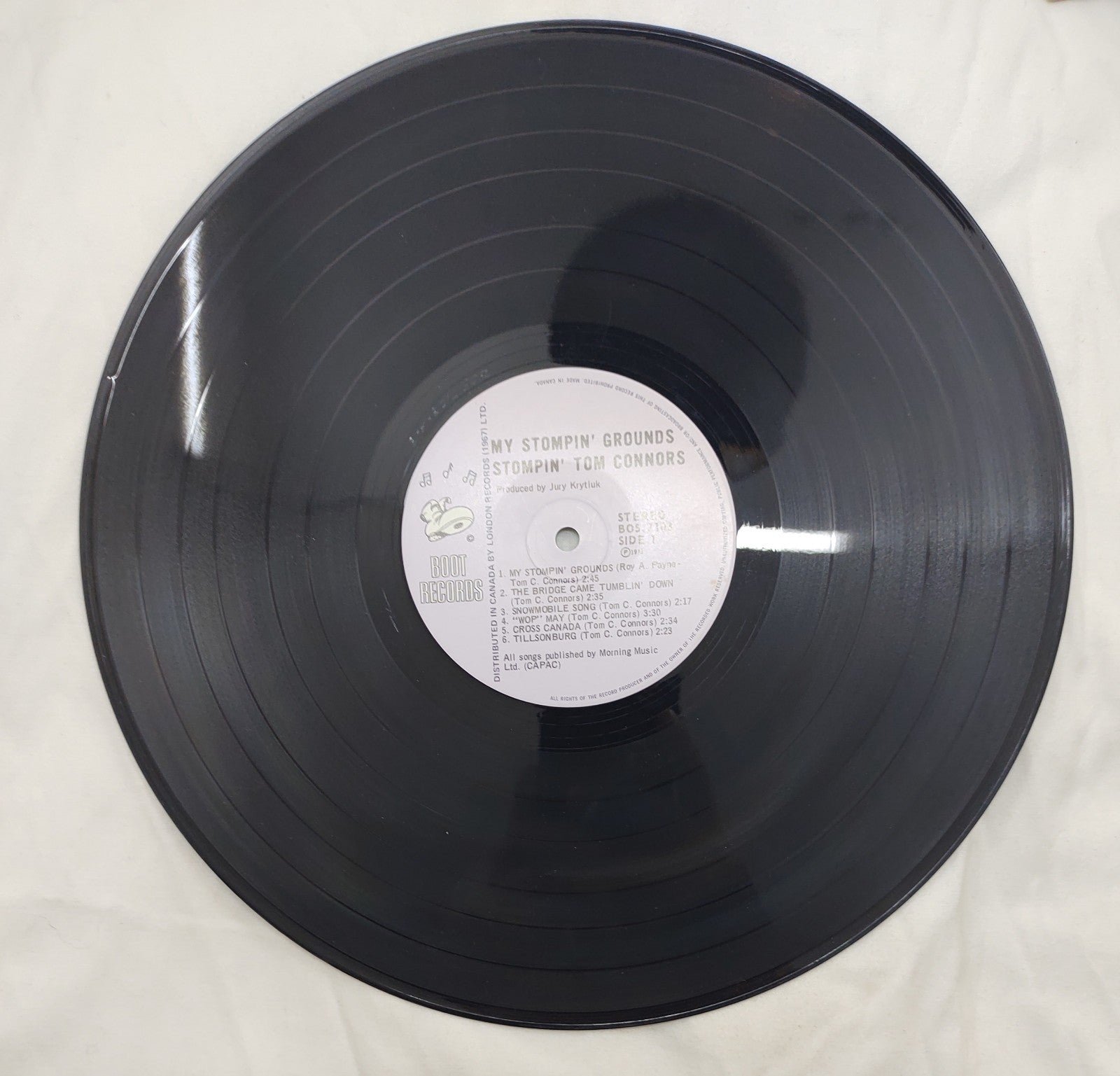 Stompin’ Tom Connors – My Stompin’ Grounds LP 1971 Boot Records BOS-7103