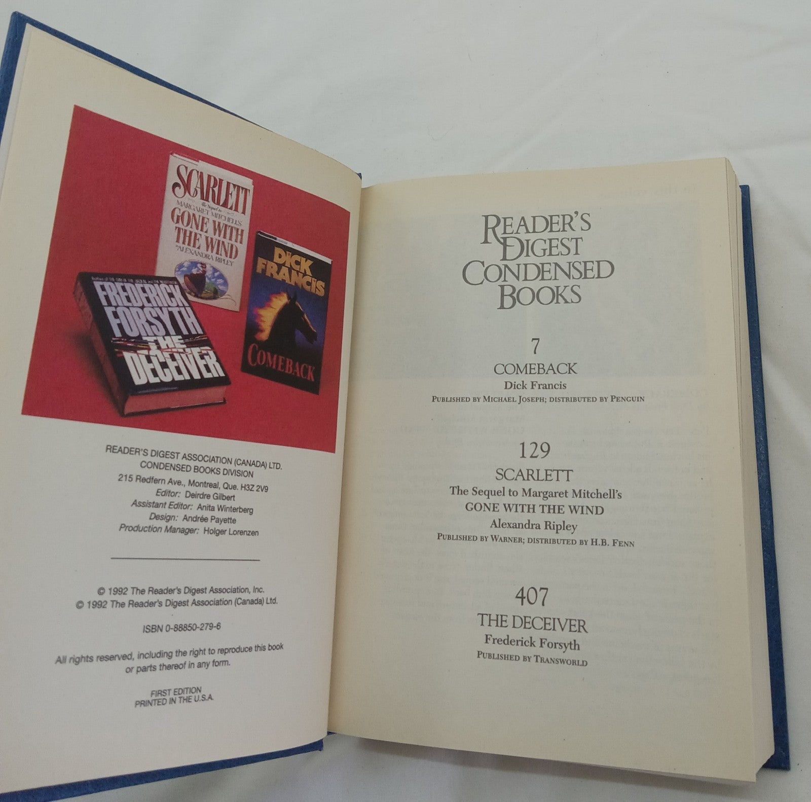 Reader’s Digest Condensed Books 1992 1st Ed Leather Bound Gilt Edges Like New