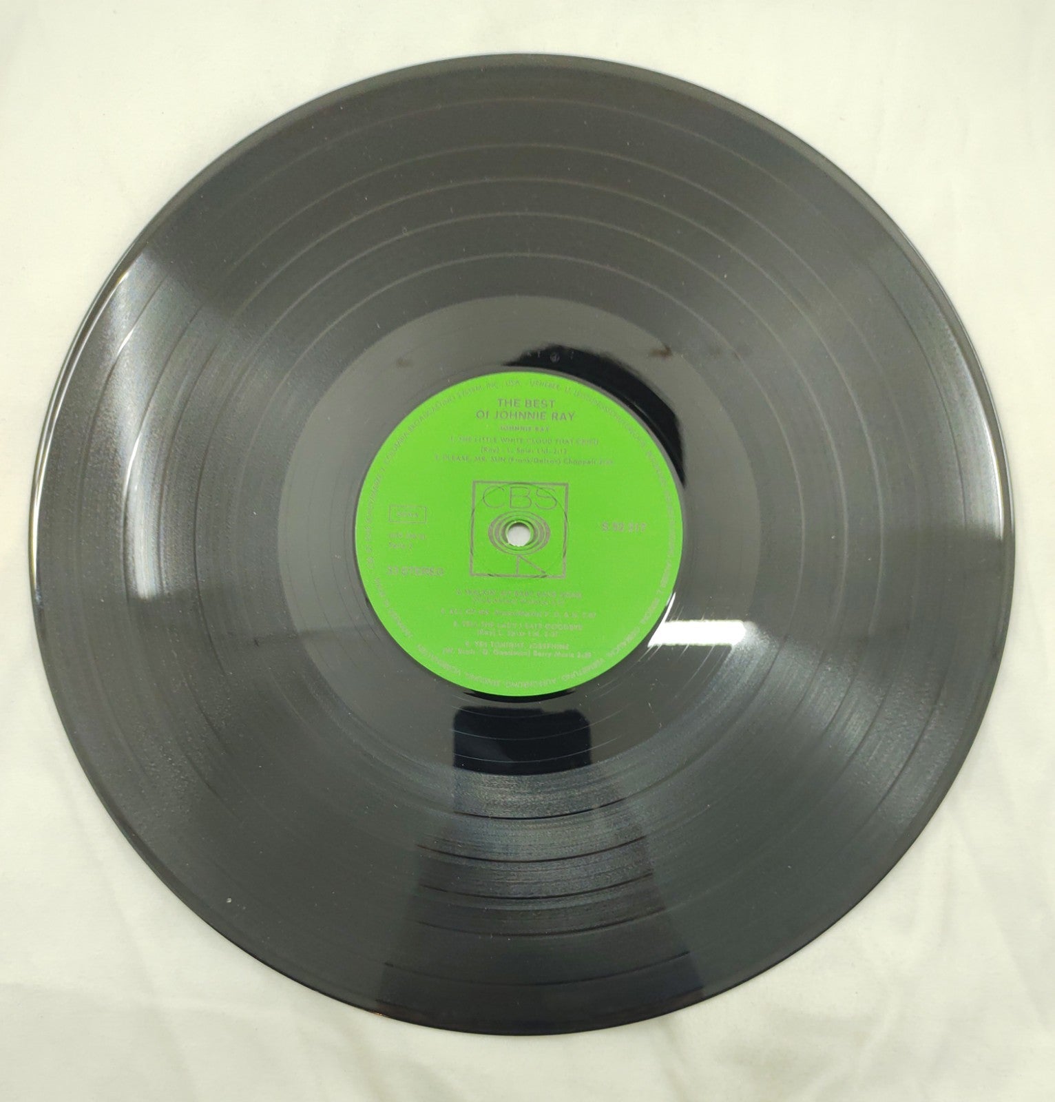 Johnnie Ray's Greatest Hits LP Vinyl Record CBS S 52317