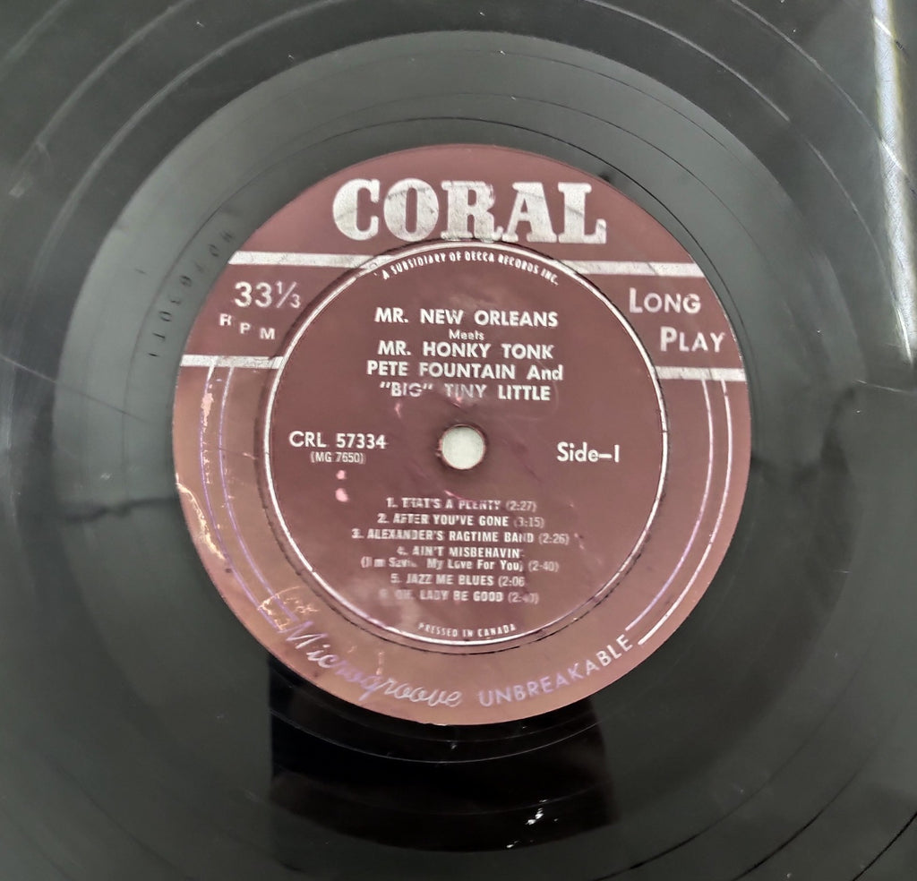 Pete Fountain & Big Tiny – Mr New Orleans Meets Mr Honky Tonk LP Coral CRL-57334