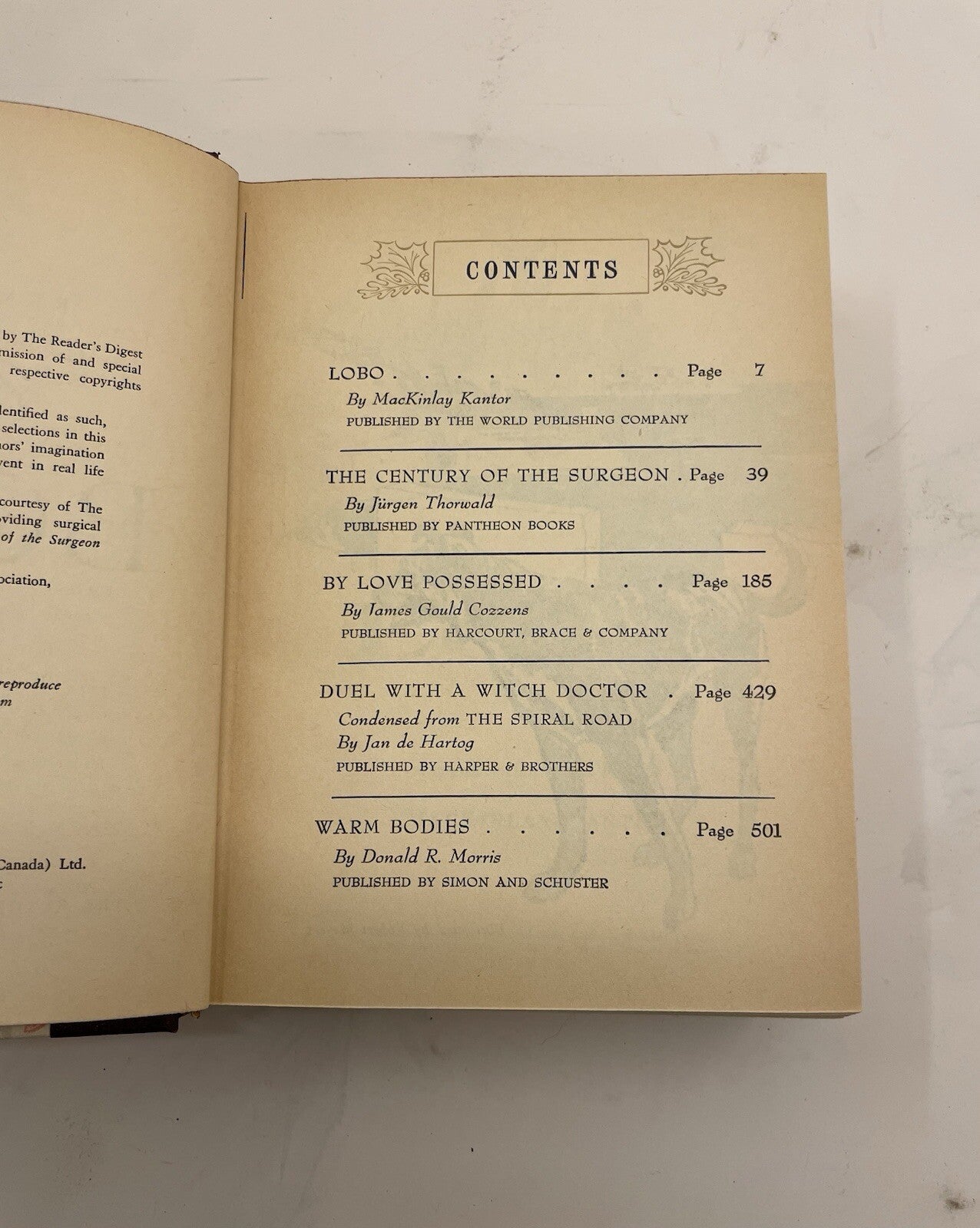 Readers Digest Condensed Books Vol 4 1957 Autumn HC - Near Mint