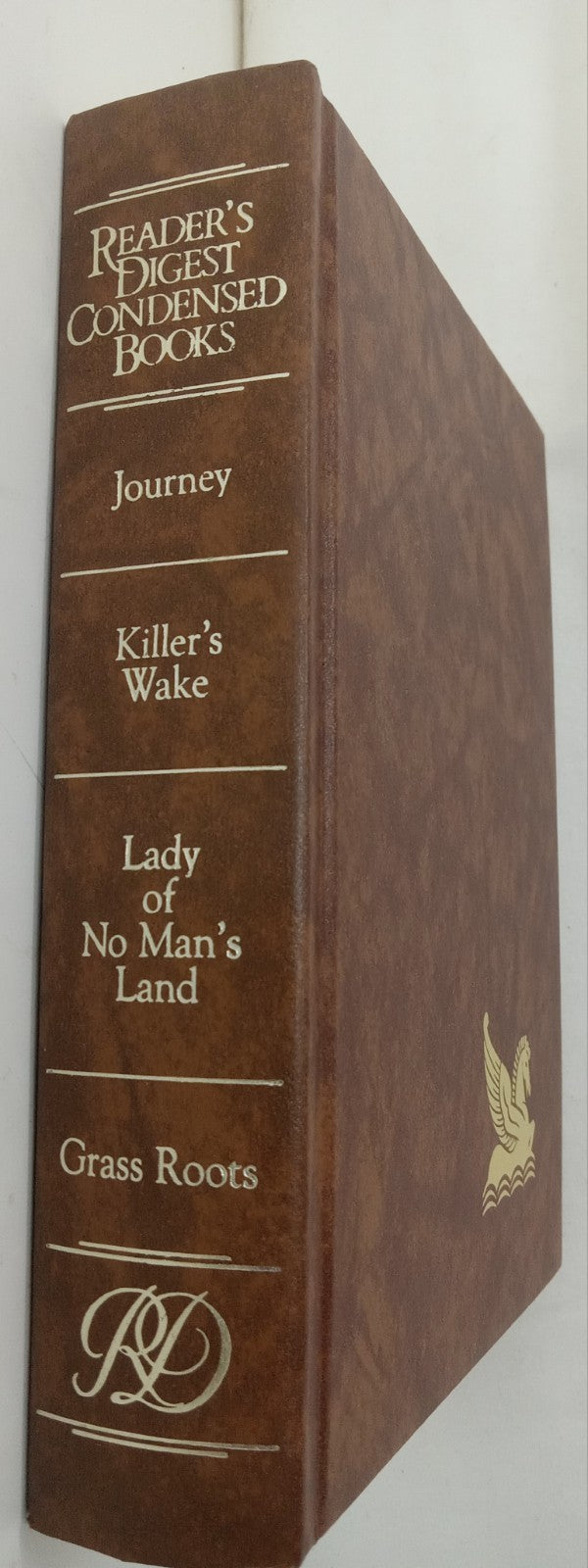 1990 Reader's Digest Condensed 1st Ed HC Leather Gilt Vtg NM Anthology