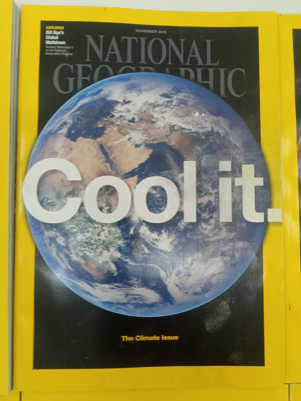 National Geographic Jul–Dec 2015 | 6 VG+ Issues | Leatherette Slipcase