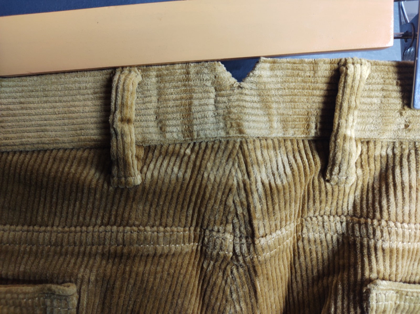 Snover Men’s Tan Corduroy Chino Pants Straight Leg Stretch Casual NWT