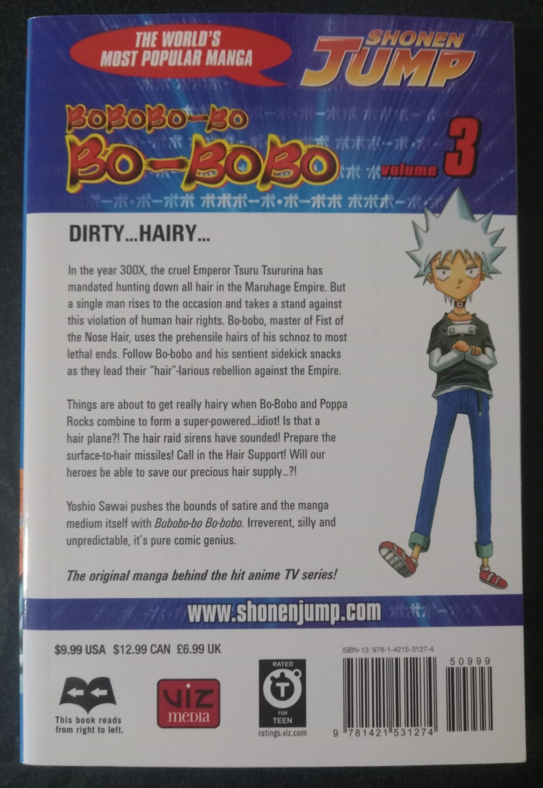 Bobobo‑bo Bo‑bobo Vol 3 by Yoshio Sawai – Viz Shonen Jump Manga PB VG+