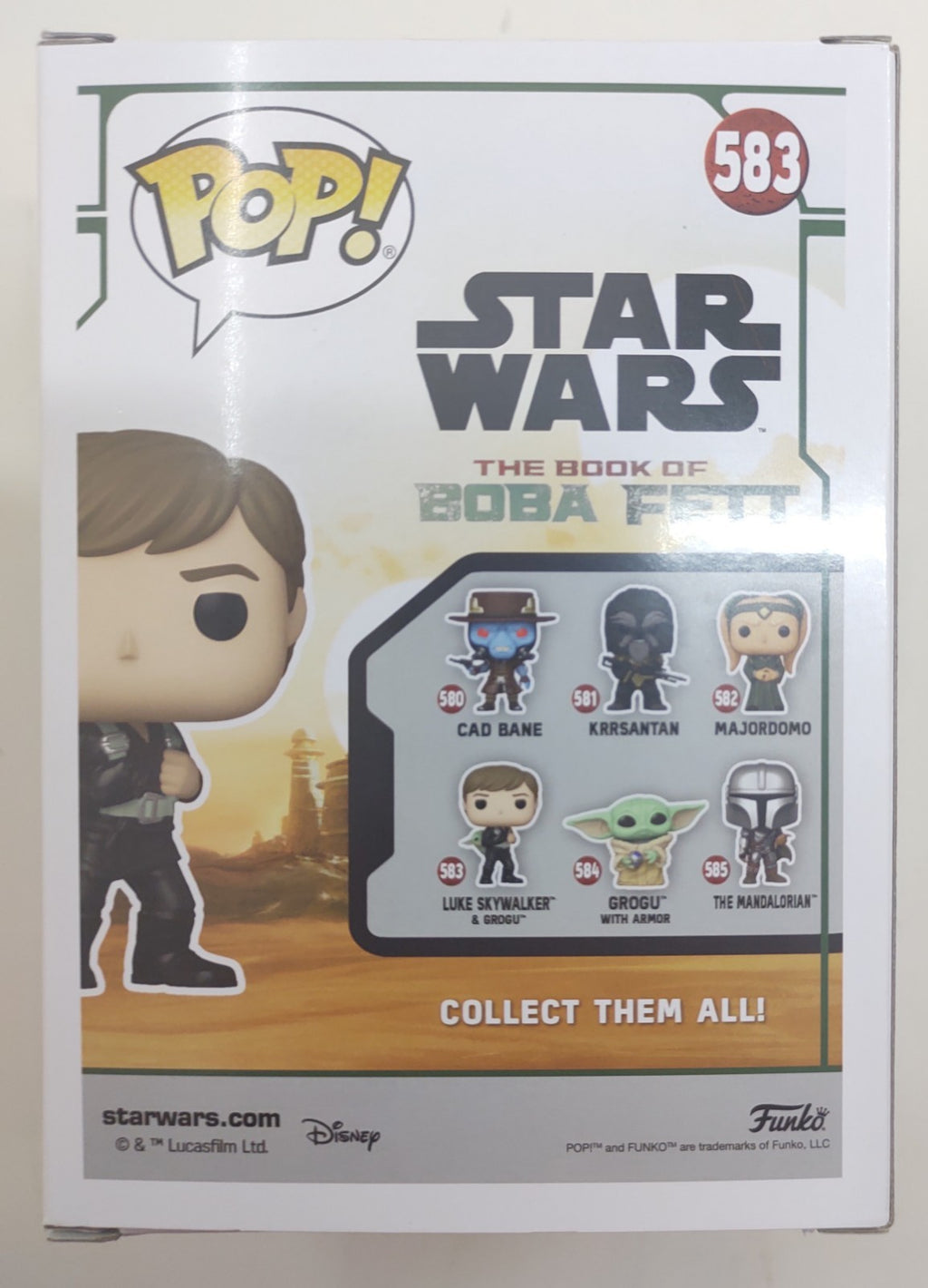 Funko Pop! Star Wars Luke Skywalker & Grogu #583 Vinyl Figure