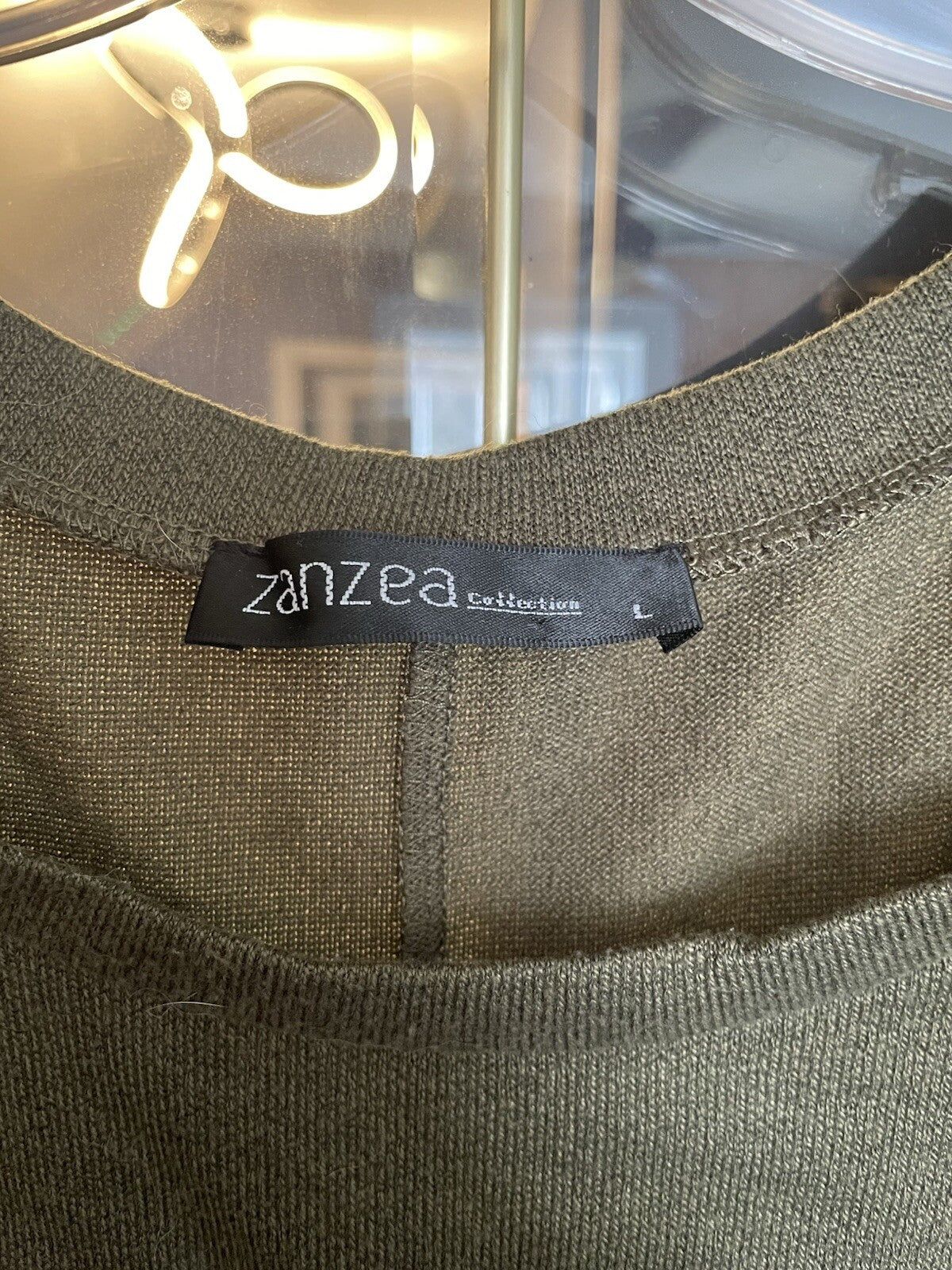 Zanzea Army Green High Low Dolman Sleeve Shirt Women's Size Large Top