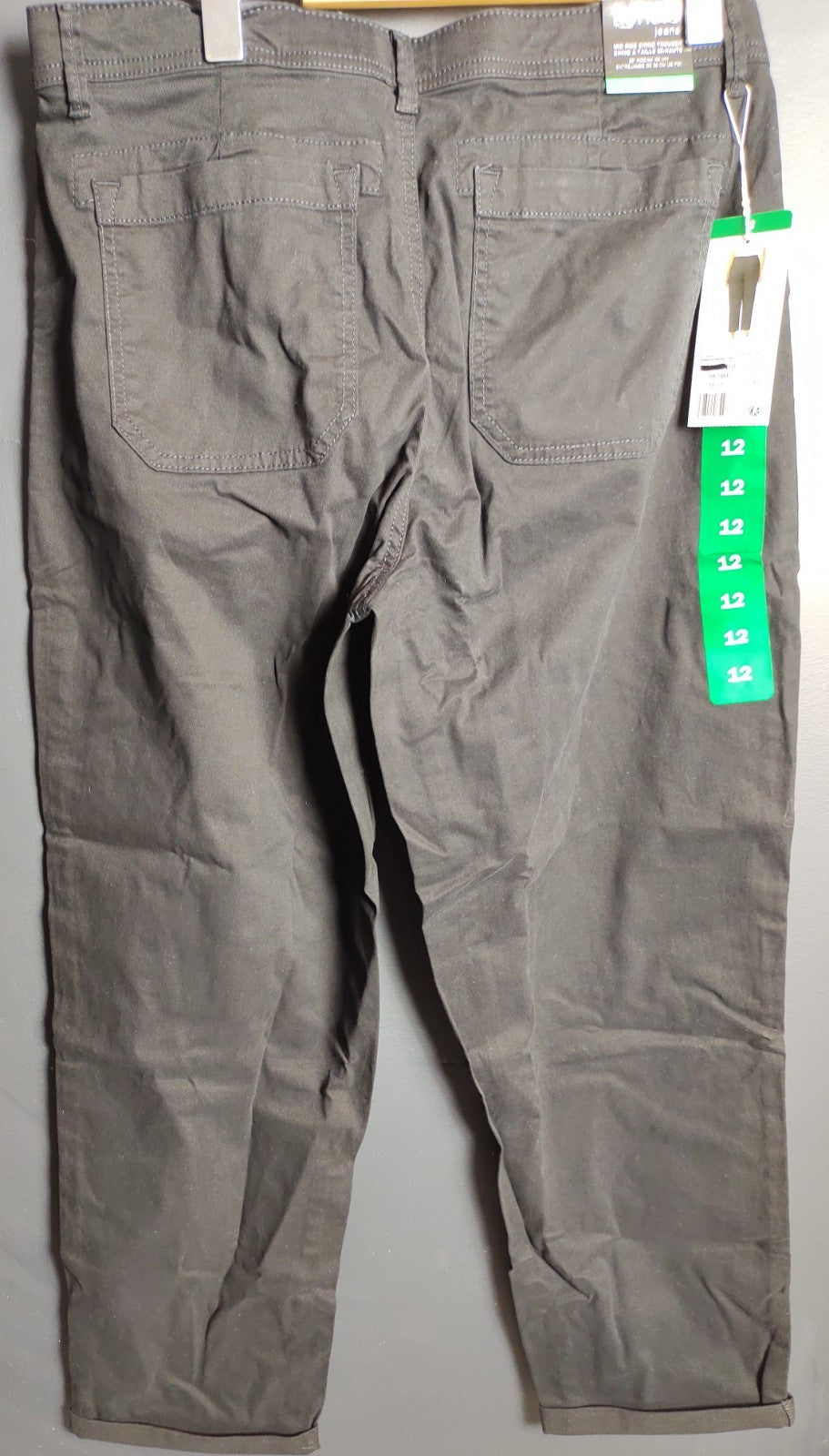 Kensie Black Mid Rise Chino Trouser Pants NWT Women’s Casual Workwear