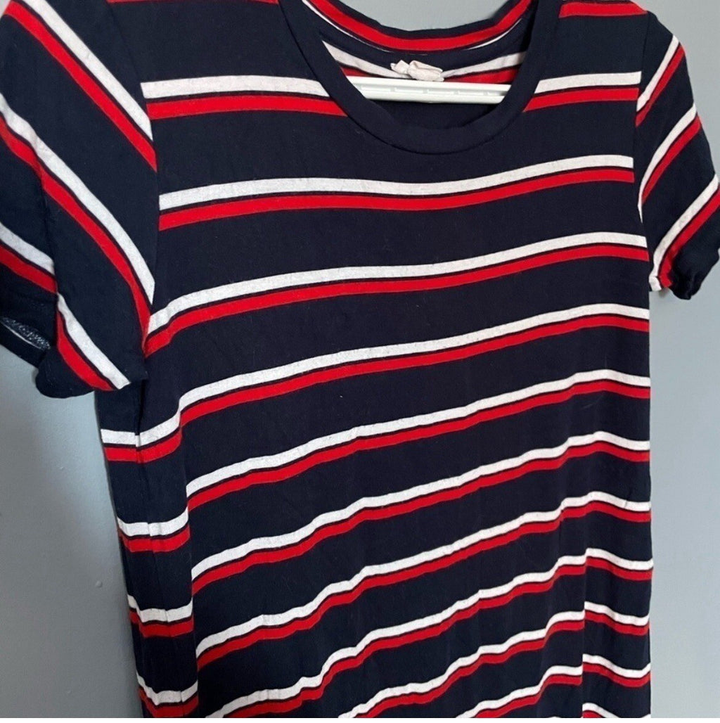 Garage Nautical Stripe T-shirt Dress Women's Size XS Casual Summer Wear