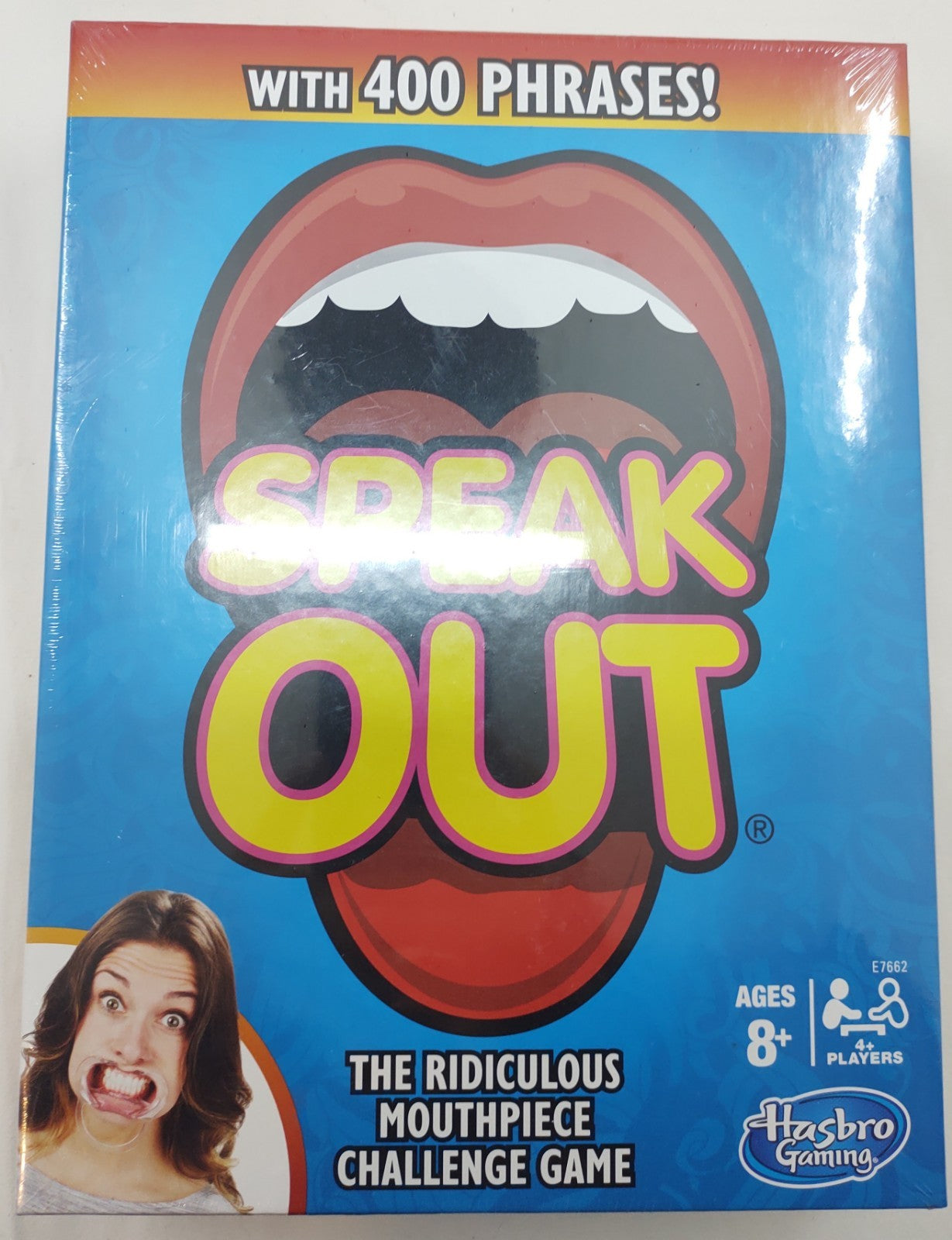 Hasbro Speak Out Game Mouthpiece Challenge Party Family Game Complete