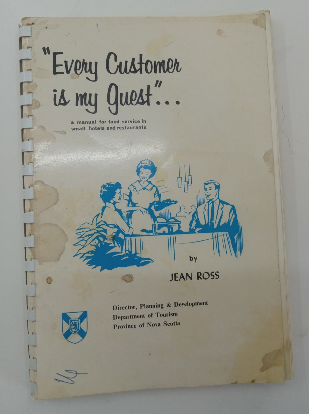 Every Customer Is My Guest – Vintage Manual, Restaurant Service