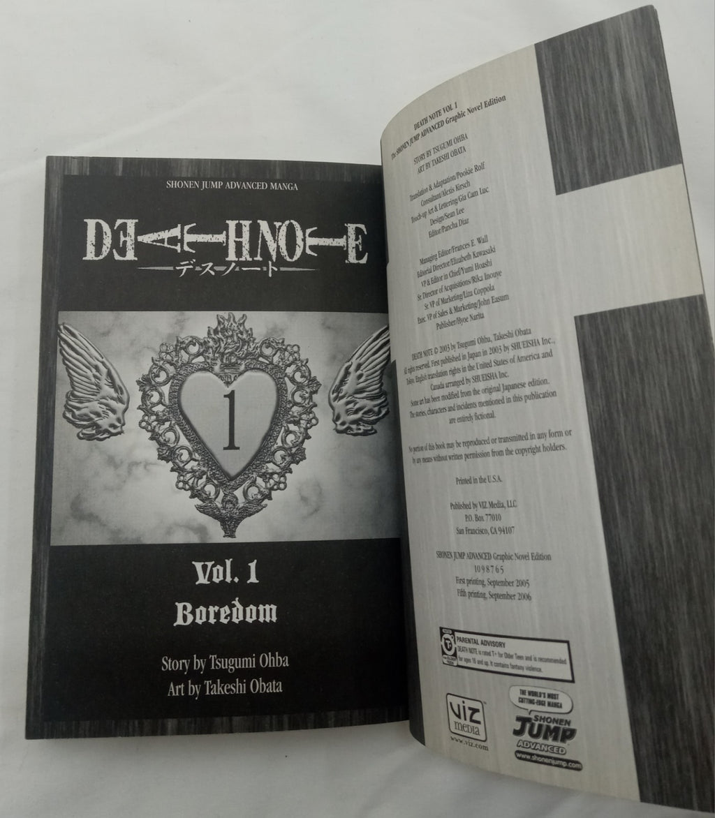 Death Note Manga Set Volumes 1-4 English | Tsugumi Ohba Viz Media Graphic Novel