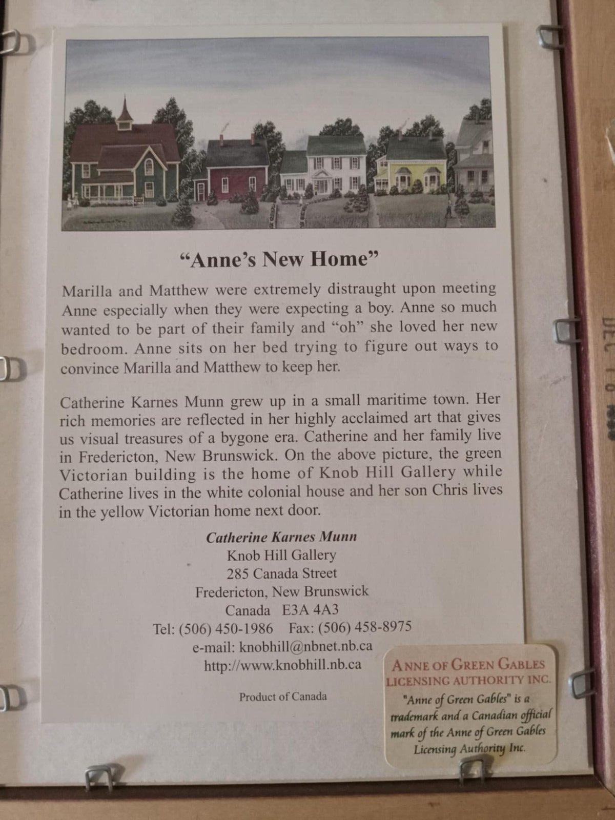 “Anne’s New Home” Folk Art Painting – Rustic Cottage Wall Décor Wall Accent Art