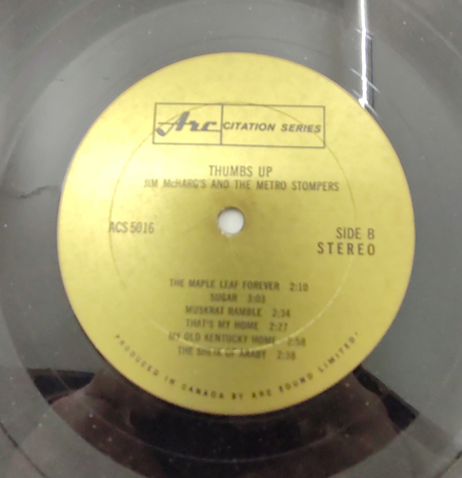 Jim McHarg’s Metro Stompers – Thumbs Up! (1966) Dixieland Jazz Vinyl LP