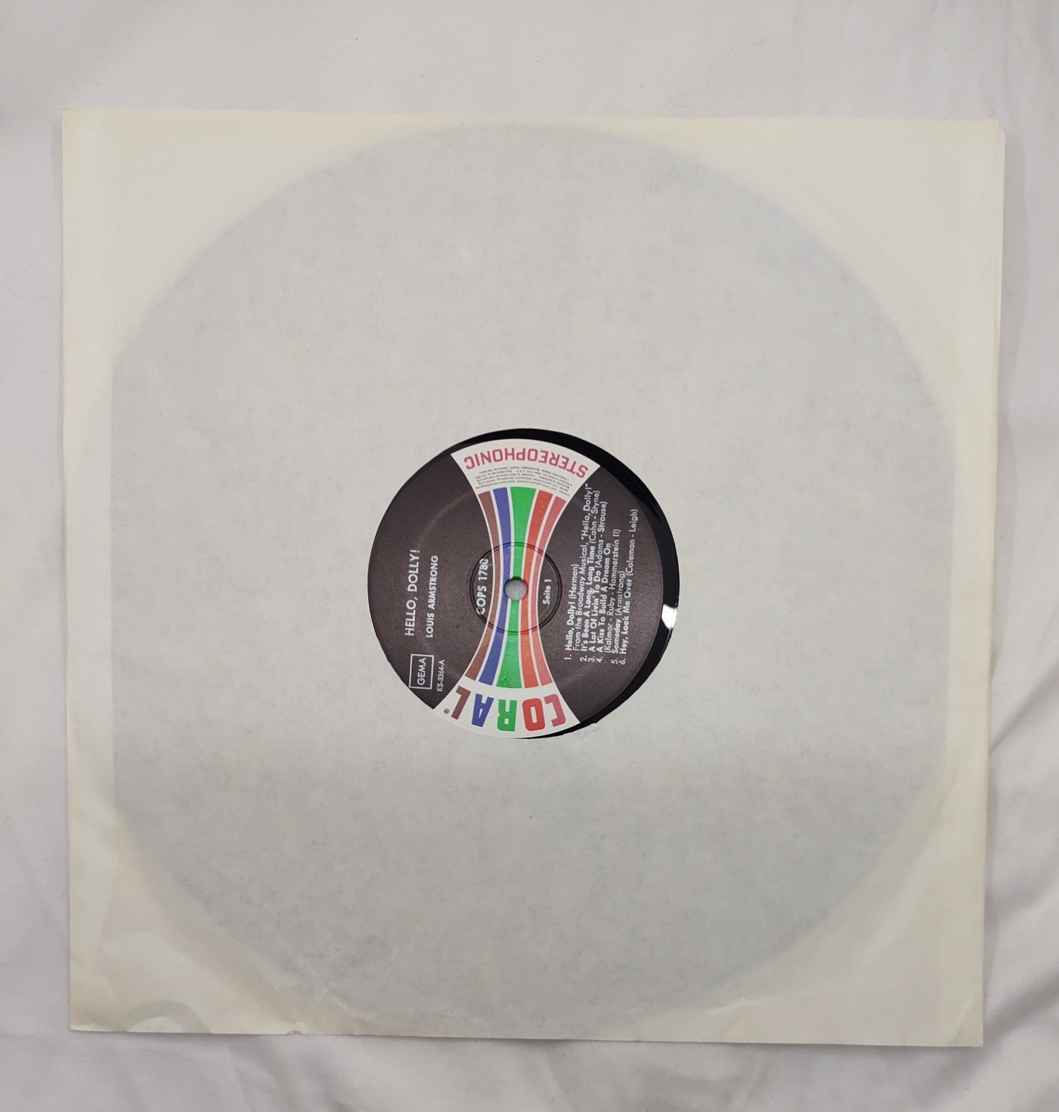 Louis Armstrong – Hello, Dolly! Coral KS-3364 Stereo LP Vinyl Record VG