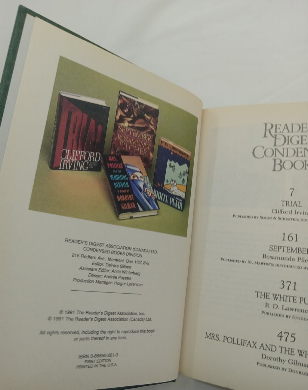 RD Sel Ed HC Vol 1 1991 | Vtg 1st Ed Leather Gilt NM Condensed Anthology