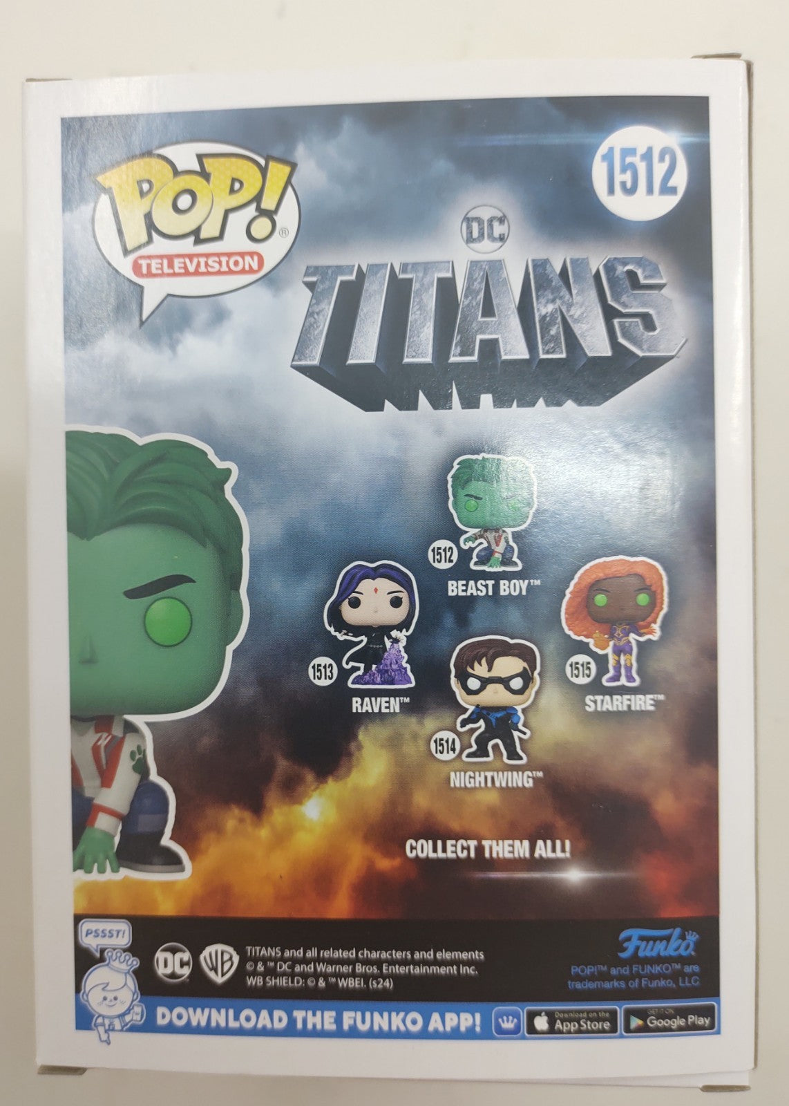 Funko Pop! Television Titans Beast Boy #1512 Vinyl Figure New
