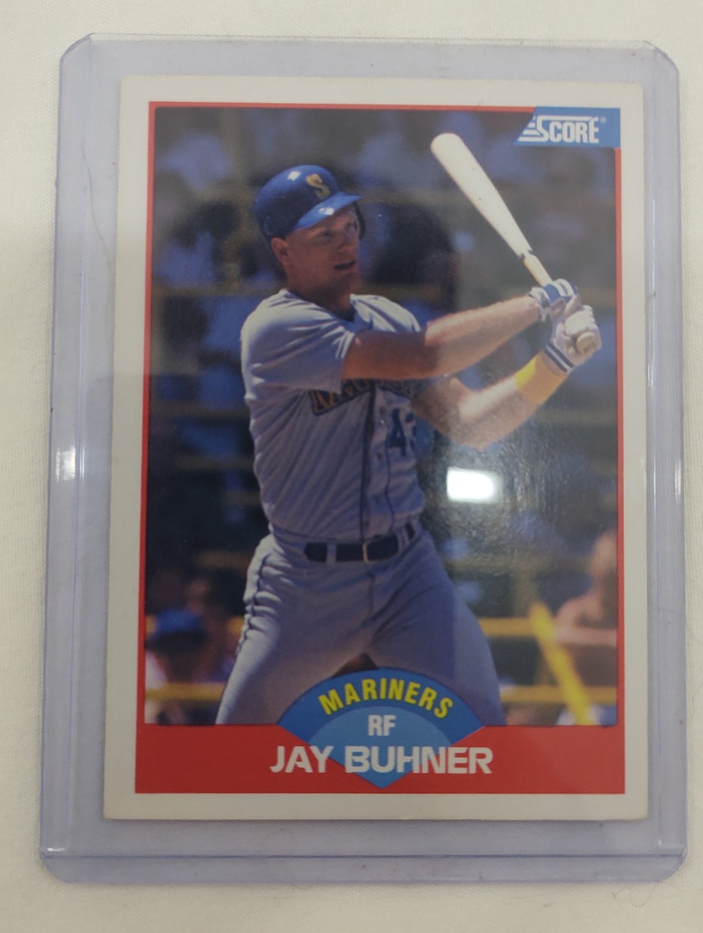 Jay Buhner Error Baseball Card Rare Print Variation Collectible MLB