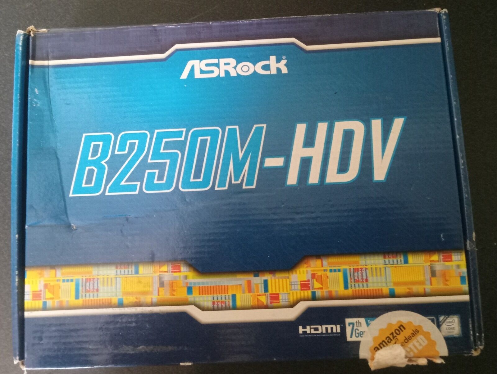 ASRock B250M-HDV LGA 1151 Micro ATX DDR4 Desktop Motherboard – For Parts