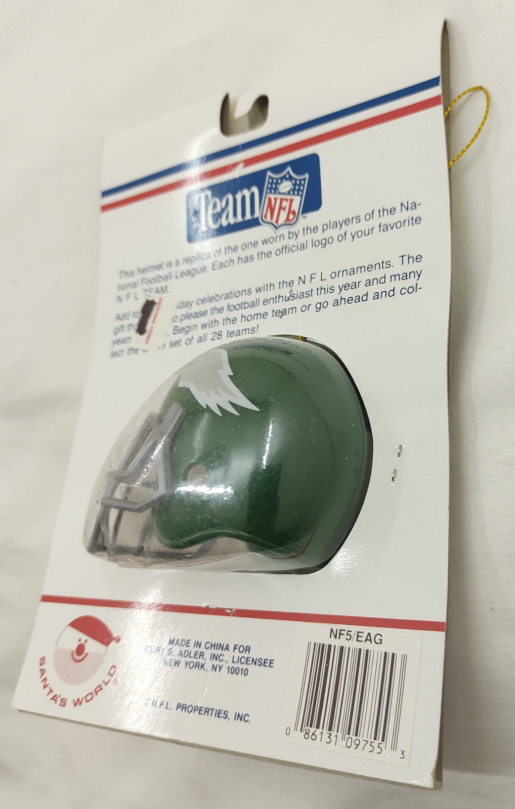 Santa's World NFL Philadelphia Eagles Christmas Tree Ornament NF5/EAG