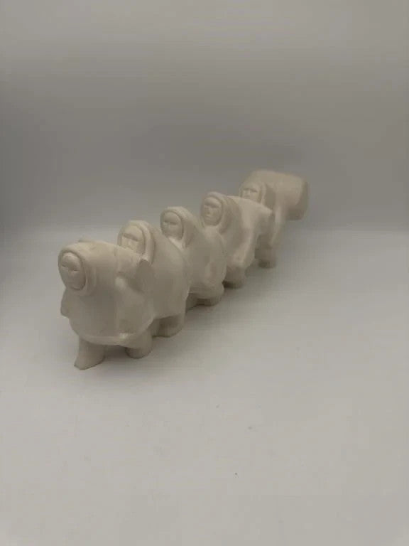 VINTAGE COMPOSTION INUIT STATUE