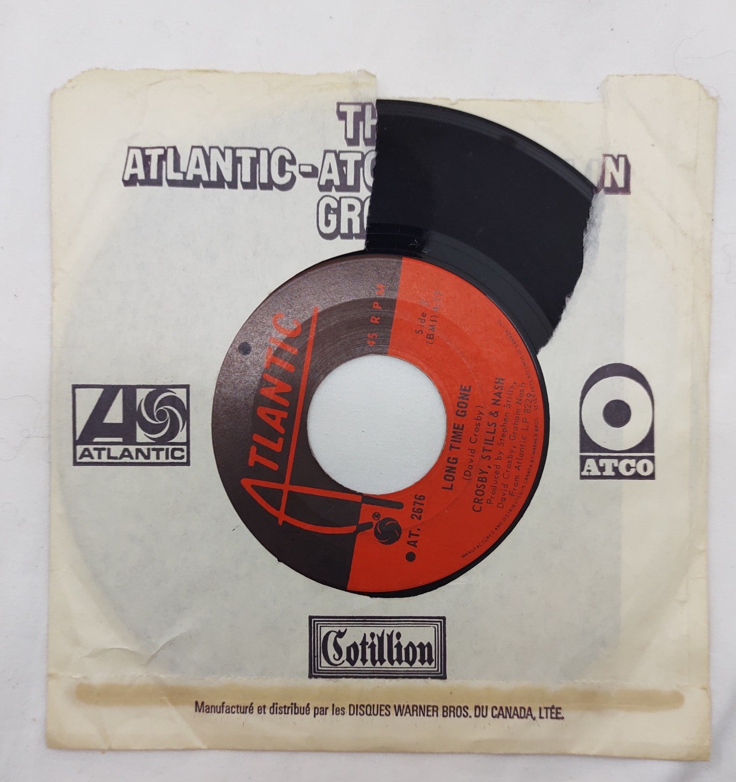 CSN Suite Judy Blue Eyes 45 RPM 7" Rock Vinyl Single 1969 Atlantic