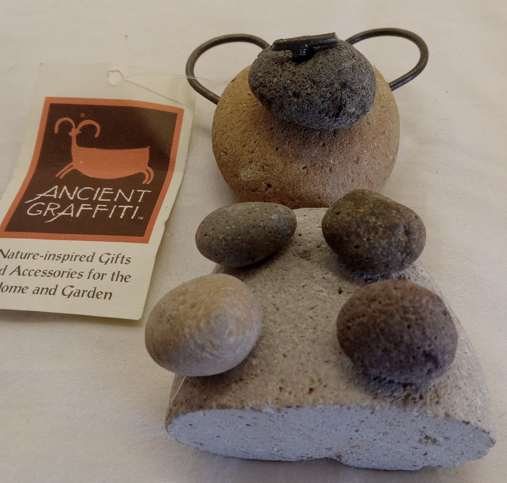 Rock Bear Art Statue – Handcrafted Stone Sculpture for Unique Home Decor