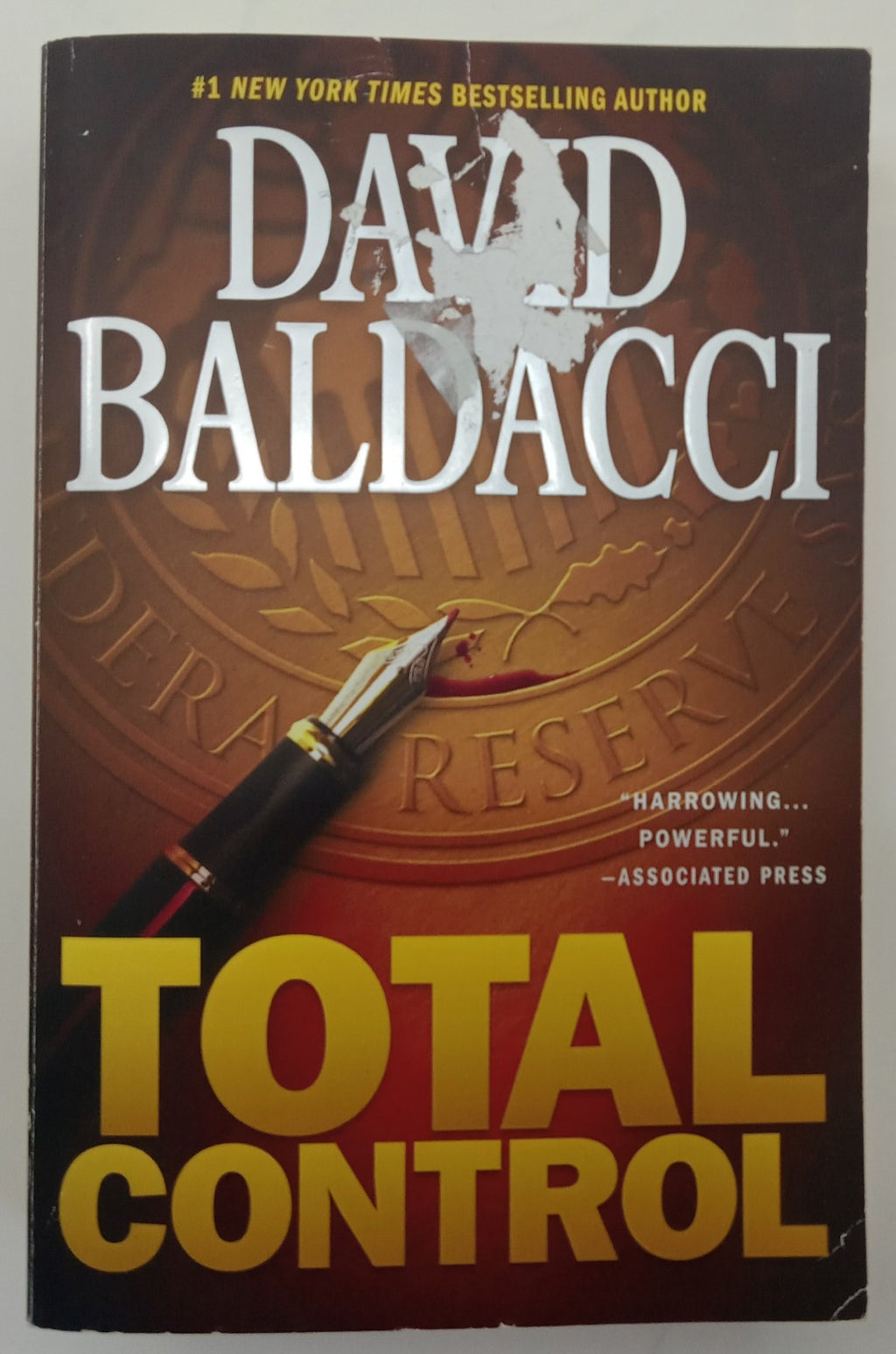 Total Control by David Baldacci – VG+ Suspense Thriller Mass Market Book