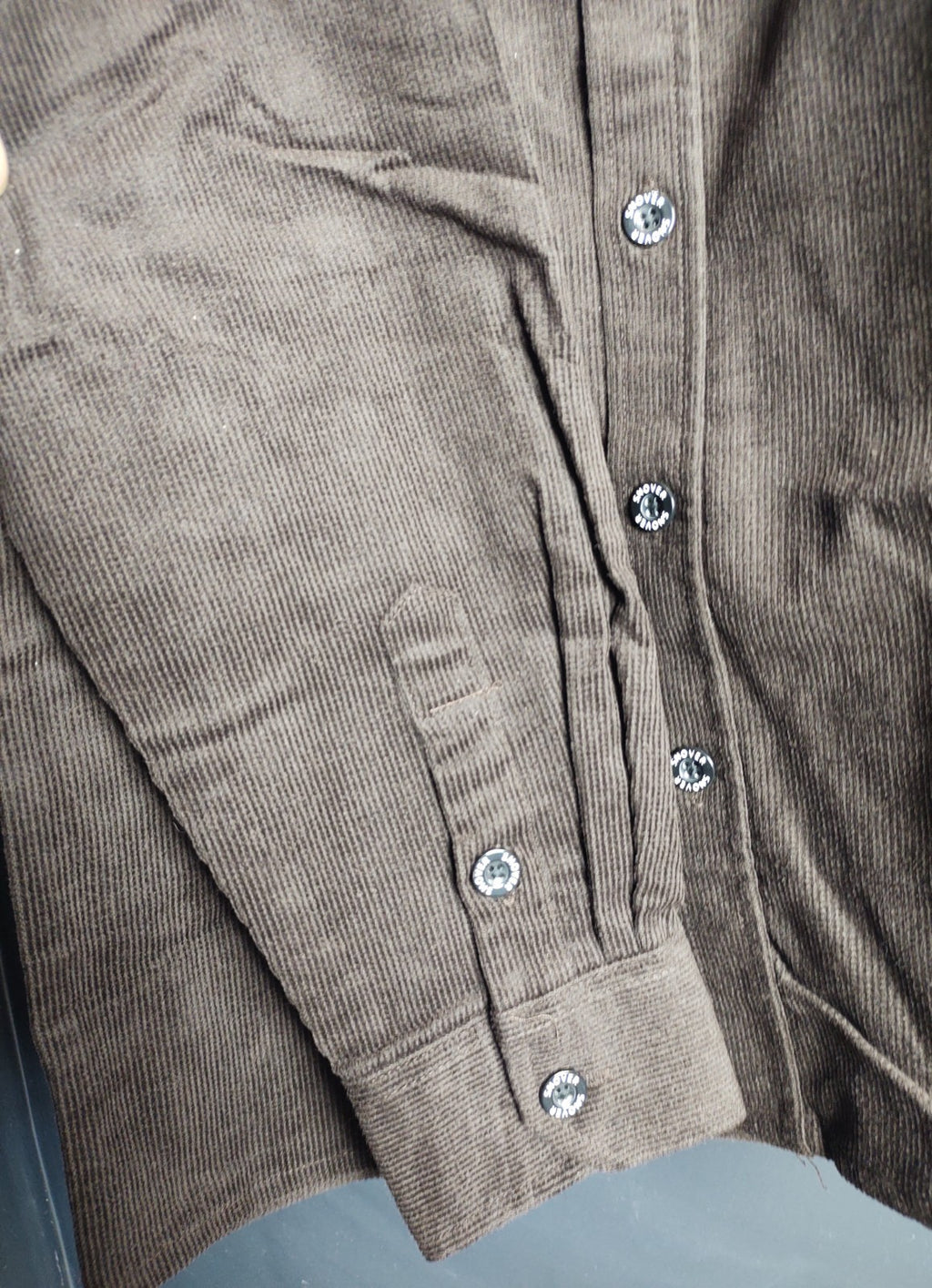 Snover Maroon Corduroy Shirt Men's Small Heavyweight Retro Casual