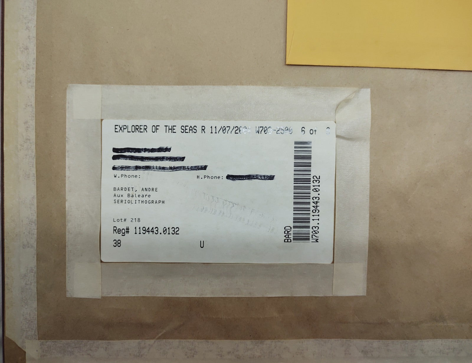 André Bardet Aux Baleares HC 10/140 Hand Signed Seriolithograph Framed