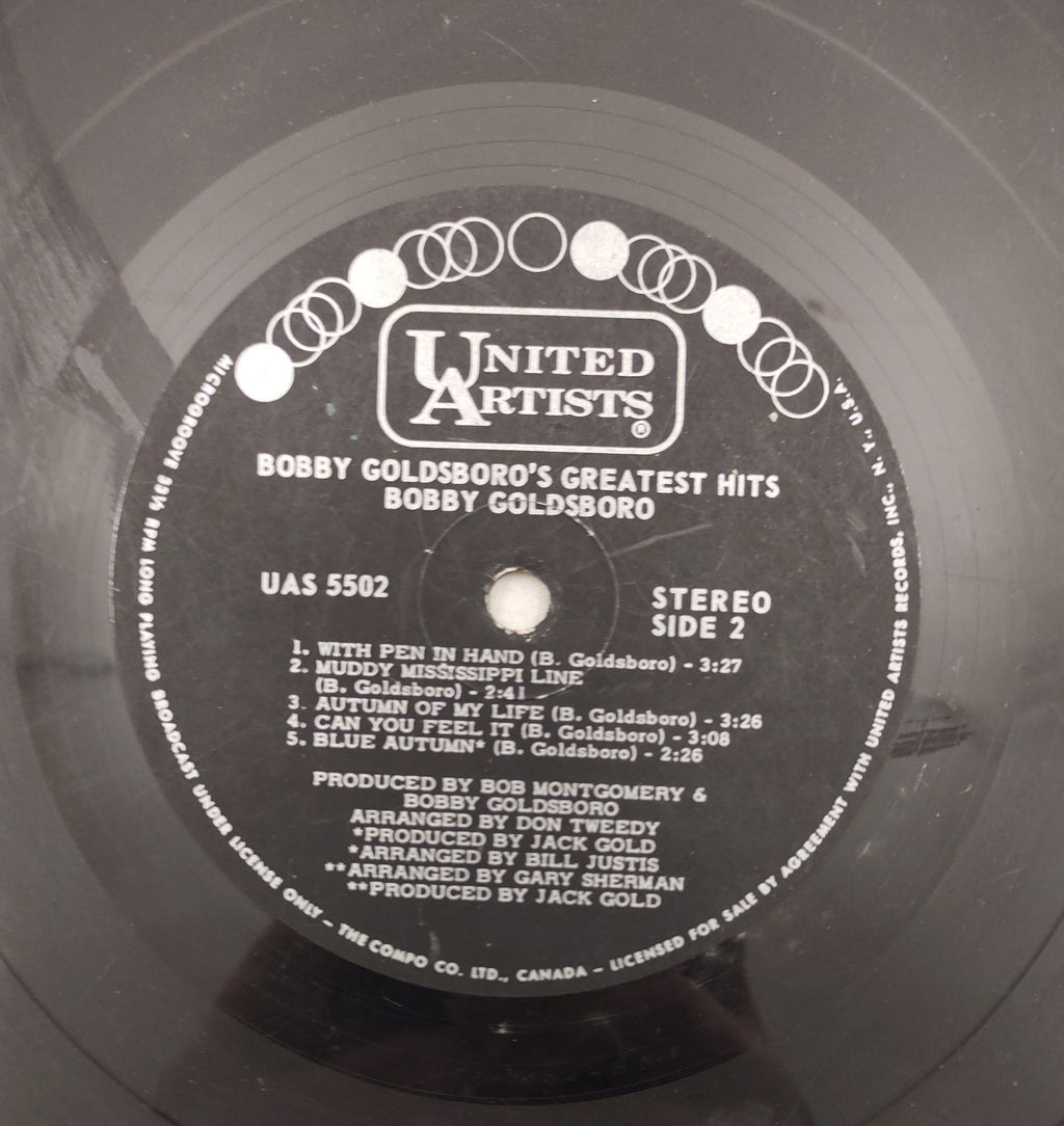Bobby Goldsboro – Greatest Hits LP United Artists Canada