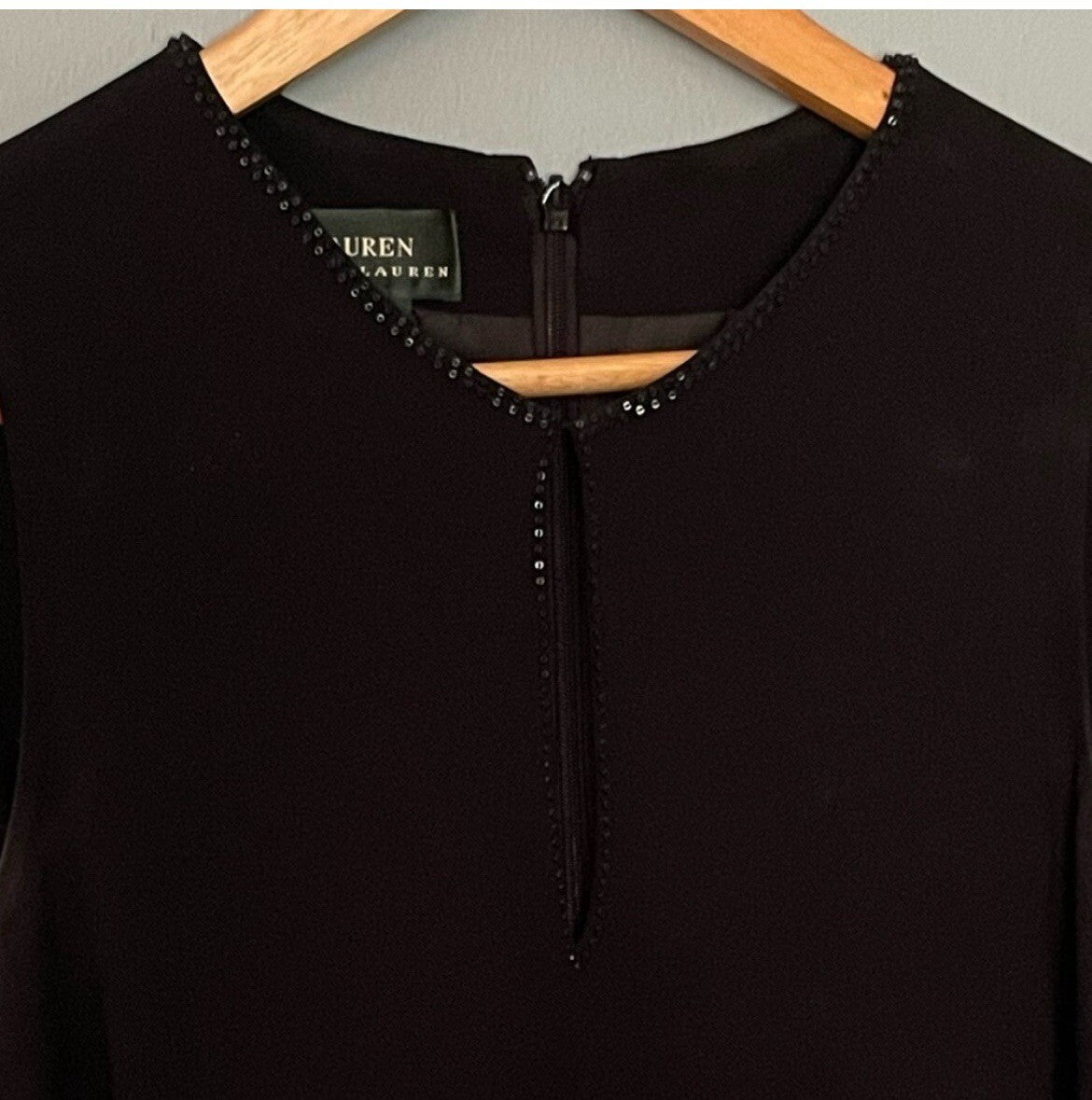 Vintage Y2K Black Lauren By Ralph Lauren Sheath Dress Size 6 – VG