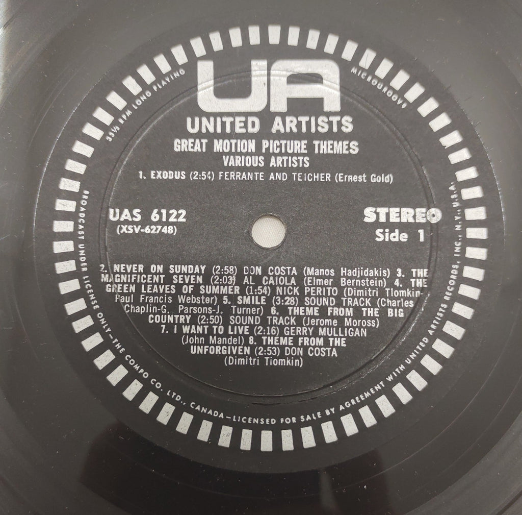 Great Motion Picture Themes – Various Artists United Artists UA Stereo LP UAS-61