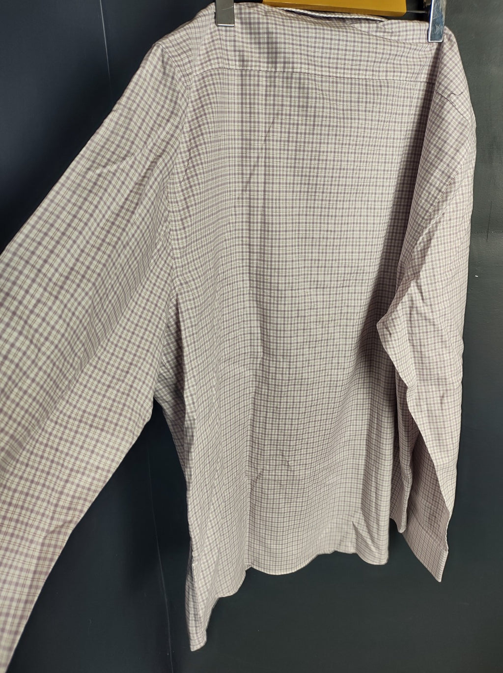 Banana Republic Men’s XXL Light Purple Check Dress Shirt Long Sleeve NWT