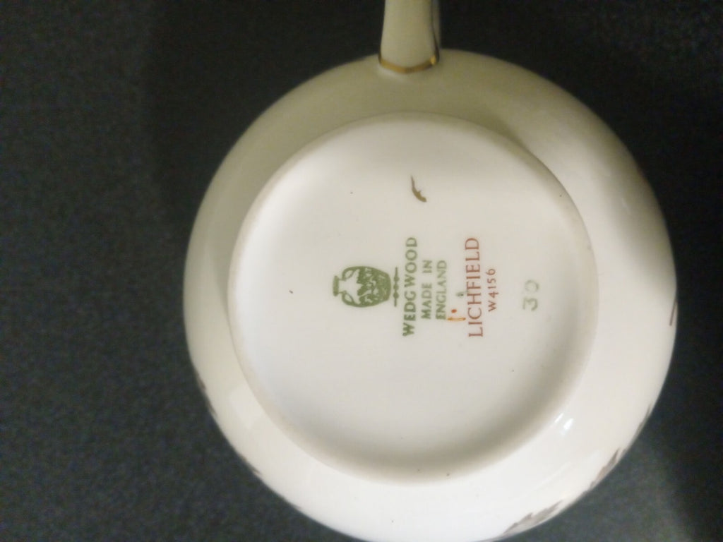 Wedgwood Lichfield Creamer Fine English Bone China Globe Shape