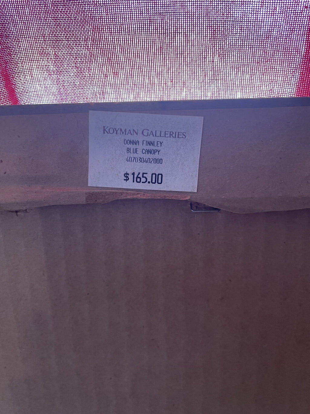 Framed Floral Window Box Painting – Vibrant, Large, Elegant Wall Art