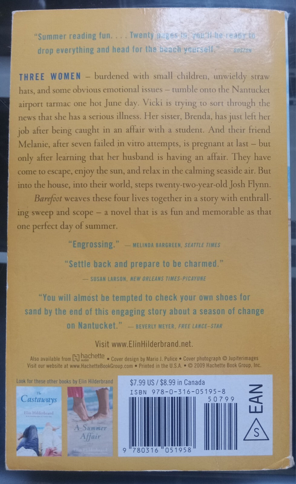 Barefoot by Elin Hilderbrand PB Summer Beach Read Women’s Fiction