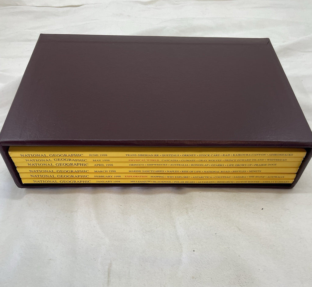 Vintage Nat Geo Jan–Jun 1998 Set w/ Slipcover | Wildlife, Photography